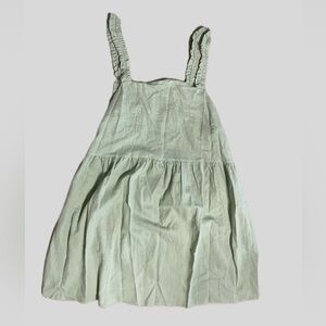 Linen look smock dress